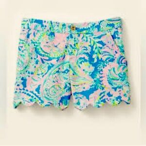 Lilly Pulitzer Buttercup Knit 5" Scallop Shorts